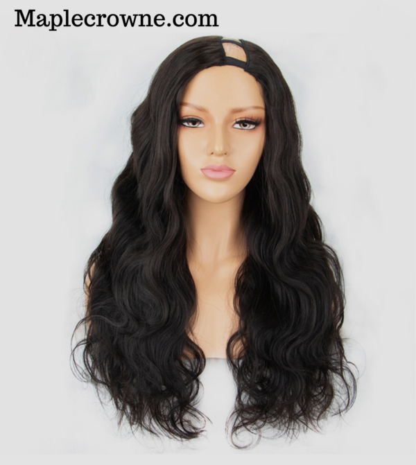 Virgin Indian remy Body Wavy U Part Wig