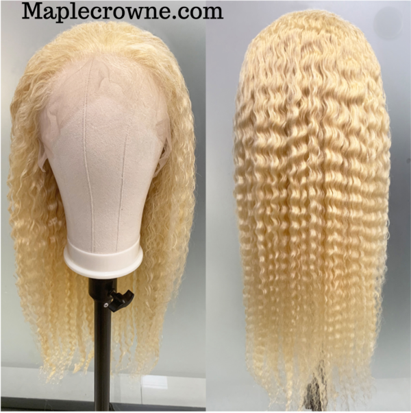 Russian Blonde Human Hair Lace Wig