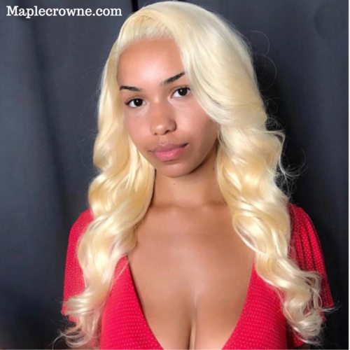 Blonde brazilian Body Wave Front Lace Wig