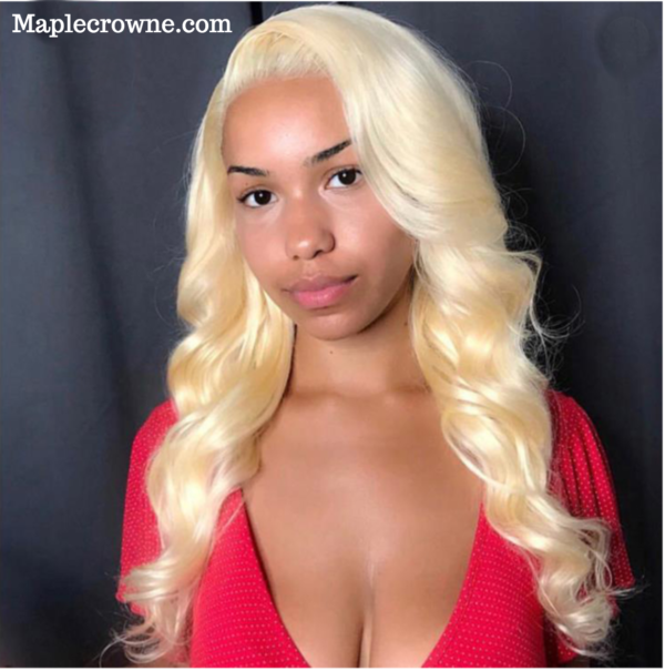 Blonde brazilian Body Wave Front Lace Wig