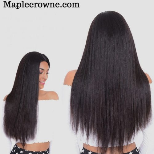 Silky straight 100% Remy Peruvian Wig