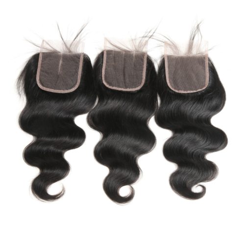 Virgin Body wave Peruvian Hair 4x4 Closure